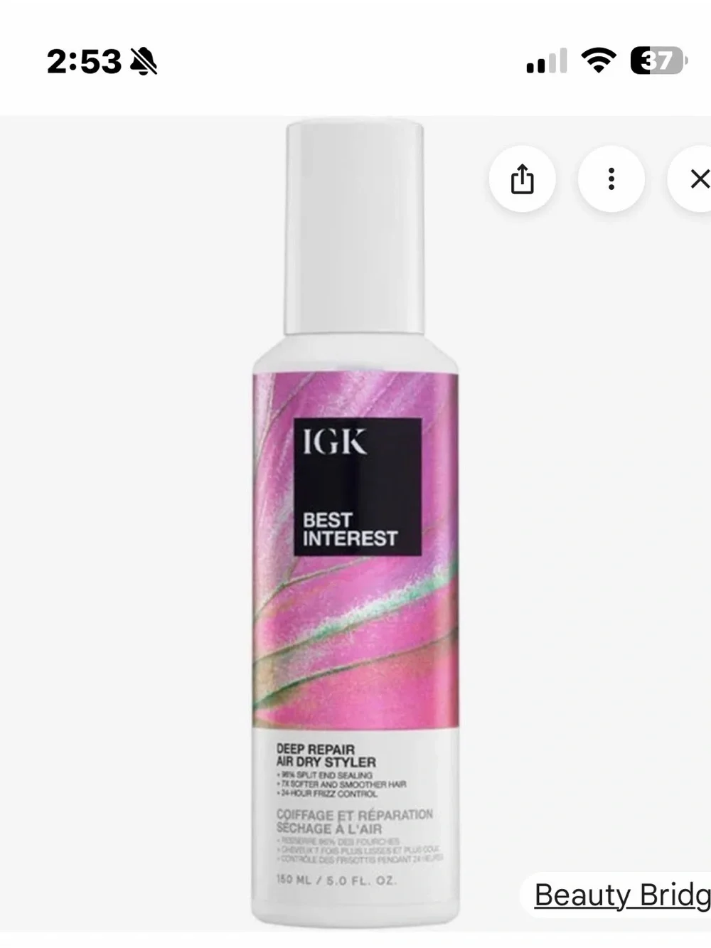 GK Best Interest Deep Repair Air Dry Styler – 150 ML